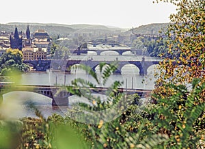 Bridges in Prague, Czech Republic