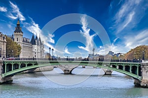 The bridges of the Seine River, Paris, France