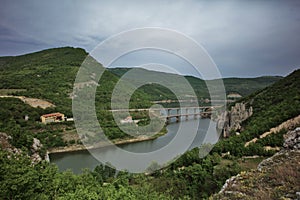 Bridges through Tsonevo's lake