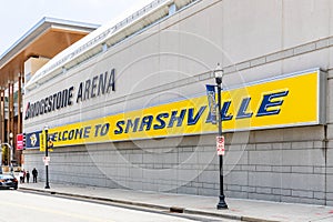 The Bridgestone Arena in Nashville, TN