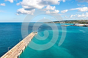 Bridgetown, Barbados - Tropical island - Caribbean sea - Cruise harbor and pier