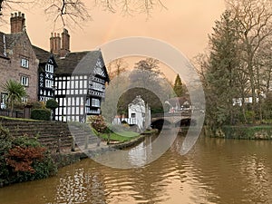 Bridgewater Canal in Worsley, UK