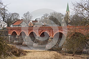 Bridging Centuries: A Visual Odyssey through Kuldiga\'s Iconic Red Brick Bridge