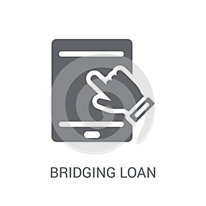 Bridging loan icon. Trendy Bridging loan logo concept on white b photo