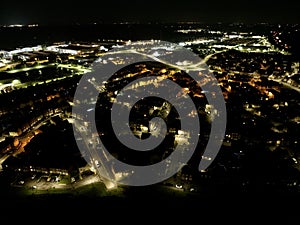 Bridgwater town at night