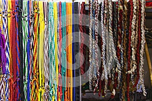 Bridle ropes for sale at the market in Tabuk photo
