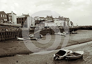Bridlington Harbour at Low Tide