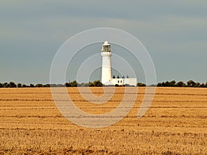 Bridlington to flamborough head coastal path light house.