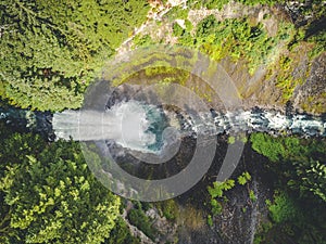 Brids Eye View of Brandywine Falls in British Columbia
