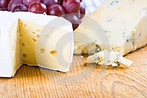 Brie and stilton