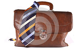 Brief-case with necktie