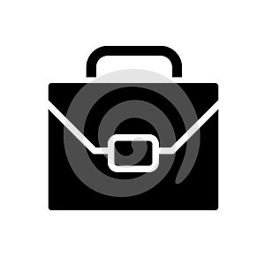 Briefcase black glyph icon