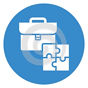 Briefcase, business case .  Vector icon which can easily modify or edit photo
