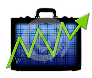 Briefcase Chart Gaining Profit