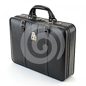 Briefcase 3D icon isolated on white background