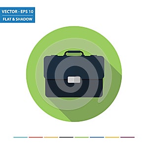 Briefcase flat icon