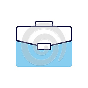 Briefcase Flat related vector icon