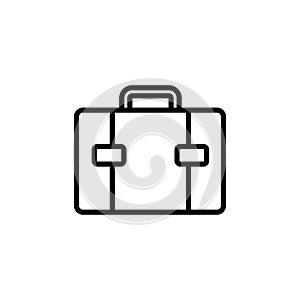 Briefcase icon isolated on white background. Briefcase vector icon