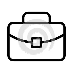 Briefcase vector thin line  icon