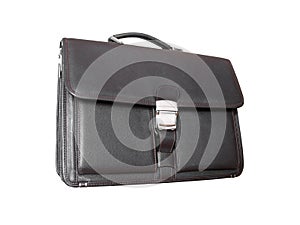 Briefcase isolated gray