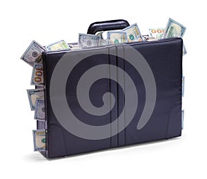 Briefcase Stuffed with Cash