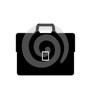 Briefcase symbols flat black icon vector illustration