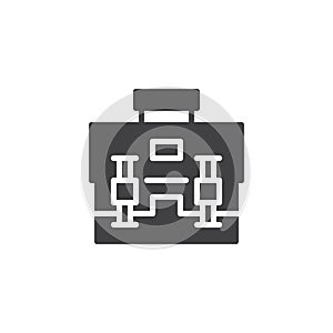 Briefcase vector icon