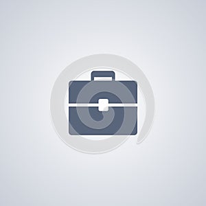 Briefcase vector icon, portfolio vector icon