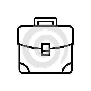 Briefcase vector icon set. portfolio illustration sign collection. Bag symbol.