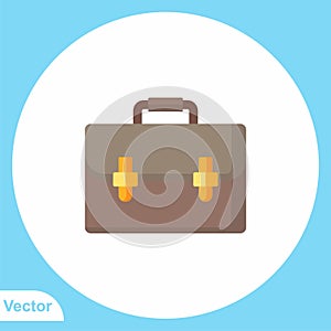 Briefcase vector icon sign symbol