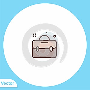 Briefcase vector icon sign symbol