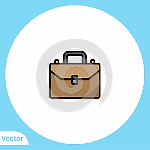 Briefcase vector icon sign symbol