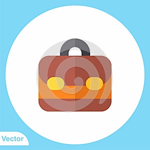 Briefcase vector icon sign symbol