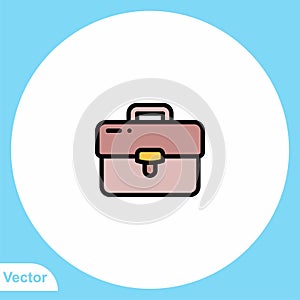 Briefcase vector icon sign symbol