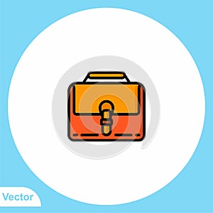 Briefcase vector icon sign symbol