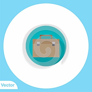 Briefcase vector icon sign symbol