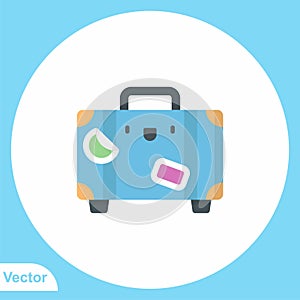 Briefcase vector icon sign symbol