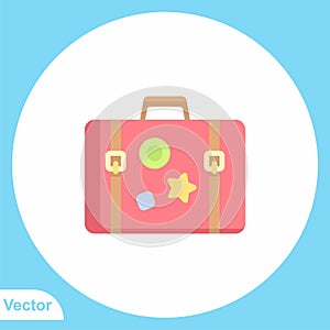 Briefcase vector icon sign symbol