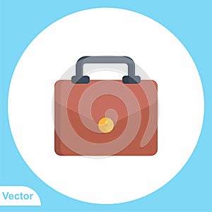 Briefcase vector icon sign symbol