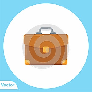 Briefcase vector icon sign symbol