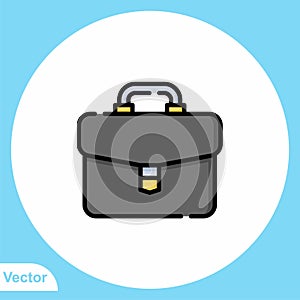 Briefcase vector icon sign symbol