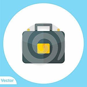 Briefcase vector icon sign symbol