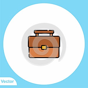 Briefcase vector icon sign symbol