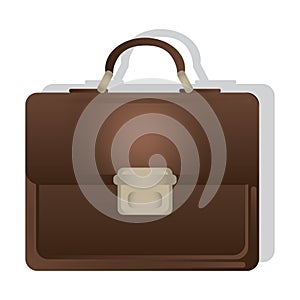 Briefcase. Vector illustration decorative background design