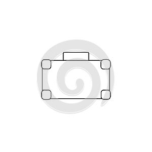 Briefcase thin line icon. Briefcase Hand Drawn thin line icon