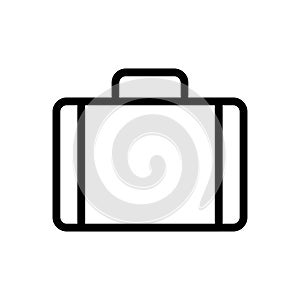 Briefcase vector thin line icon
