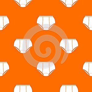 Briefs underpants pattern vector orange
