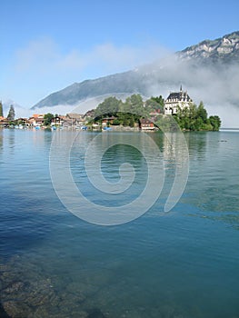 Brienzersee Lake and Iseltwald Castle, Switzerland