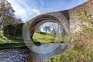 Brig O\' Doon Medieval Arch bridge in Scotland photo