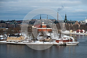 The Brig Tre Kronor af Stockholm in winter